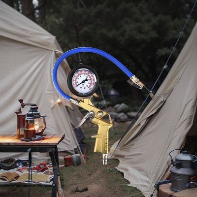 알루미늄 자동차 타이어 공기 팽창 총 디지털 타이어 압력 측정기 200 PSI 최대 압력