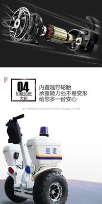 안젤롤 20인치 지방 타이어 2륜 자정 전기차로 순찰을 업그레이드하세요