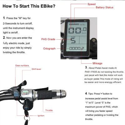 알루미늄 합금 프레임 48V 13AH 리?? 배터리 지방 타이어 전기 자전거 1000W 모터