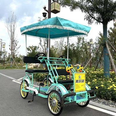 스틸 프레임 26 '' 탕덤 4 바퀴 성인 도로 관광 자전거 해변 관광 자전거 타기