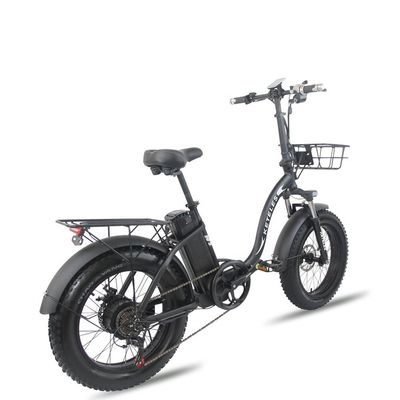 EU 창고 1000W 20x4.0 지방 타이어 접는 전기 자전거 48V 18Ah 리?? 배터리