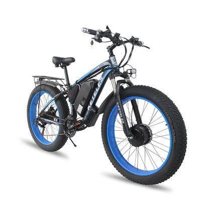 KETELES K800 전기 지방 자전거 1000W 17.5AH 배터리 26x4.0 인치 듀얼 모터 2륜 구동
