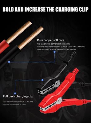 - 치크 디자인 Foxsur 12V 24V 25A 스마트 배터리 충전기 자동차 트럭 플러그 편리한 수리