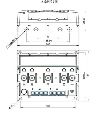 3KW-20KW 전기 하이브리드 자전거를 위한 블루투스와 함께 48V 27 스피드 브러쉬리스 DC 컨트롤러