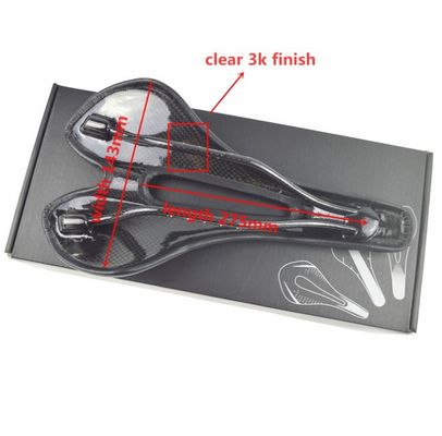 가벼운 139g 모든 계절 MTB 도로 자전거 좌석에 대한 탄소 섬유 자전거 쿠션
