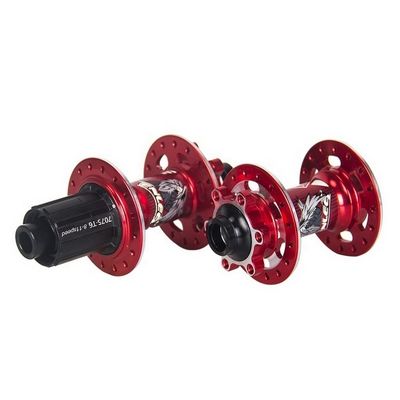 6개의 손톱 디스크 브레이크 32개의 구멍을 통해 축 QR 자전거 허브 세트 빠르고 쉽게 풀어