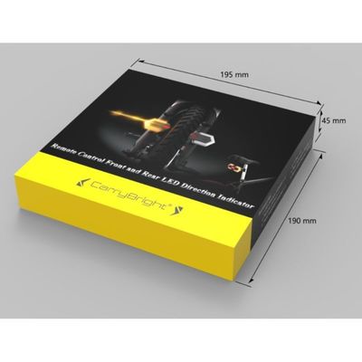무선 원격 제어 LED 방향 표시 자전거 통근자를 위한 경고등