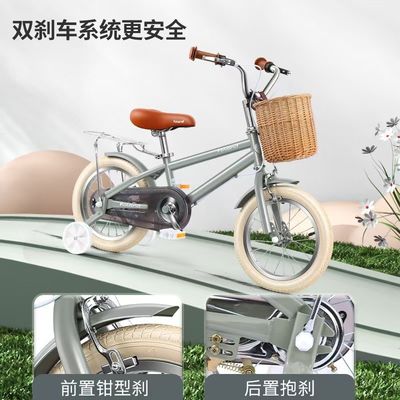 스틸 포크 어린이 훈련 바퀴 자전거 소녀와 소년 연령 2-7 달리는 자전거