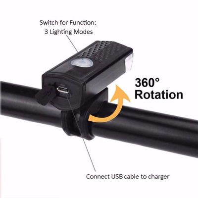앞등 후등등 USB LED 재충전 가능한 자전거 산악 자전거용 자전거 조명 세트