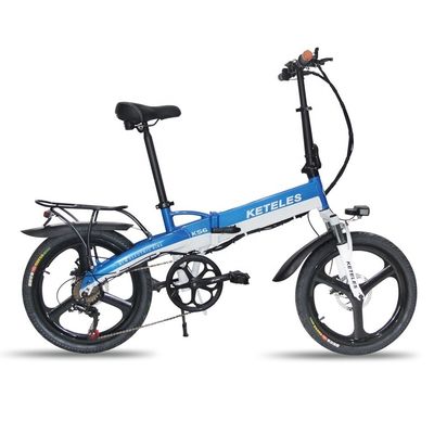 48V 350W 10AH 전기 자전거 20 인치 폴딩 프레임과 전력당 31-60km 범위
