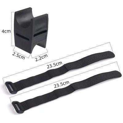 검은 자전거 LED 전등 회전 브래킷 전등 28-40mm 자전거 라이트를 위한 스탠드