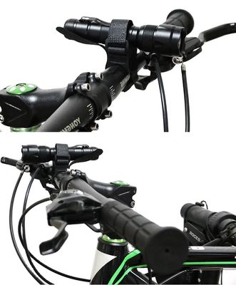 검은 자전거 LED 전등 회전 브래킷 전등 28-40mm 자전거 라이트를 위한 스탠드