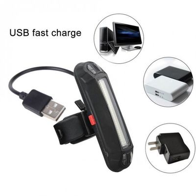 USB 재충전 가능한 자전거 꼬리 코메트 LED 램프 ABS PC 장착 배치 좌석