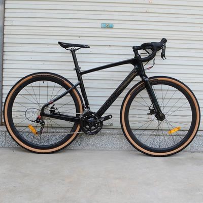 탄소 프레임 자갈 자전거 700C * 40C 11 속도 APEX 도로 경주용 수압 디스크 브레이크