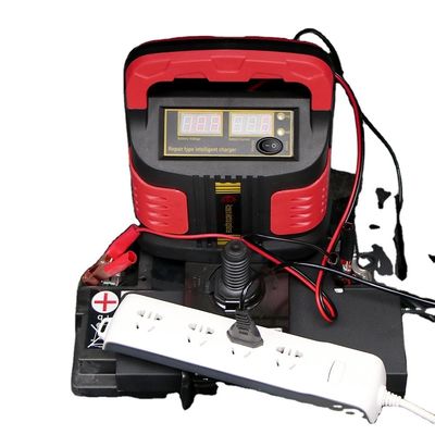 Tiroflx General 15A 12V/24V 자동차 및 오토바이용 지능형 자동차 배터리 충전기