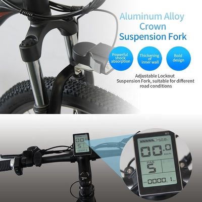 전기 산악 자전거 26&quot; 전자 자전거 48V 13Ah 리?? 배터리와 강력한 500W 모터