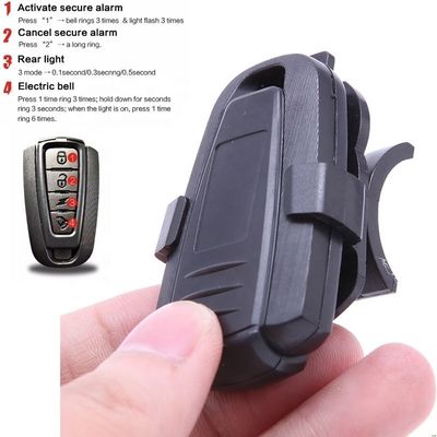 COB 밝은 빛 소스 무선 원격 제어 110dB 소리와 함께 자전거 도난 방지 알람