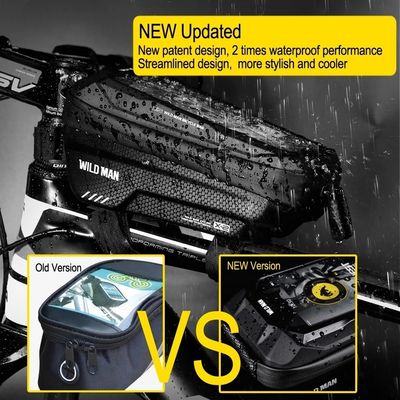 방수 6.6in 전화 케이스 터치 스크린 가방 MTB 패키지 1L 용량 자전거 액세서리