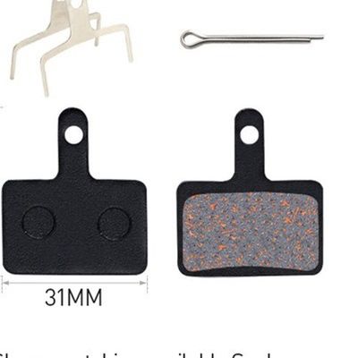 35x30.5mm 레드 금속 브레이크 패드 레진 MTB 산악 자전거 디스크 로터 브레이킹 패드