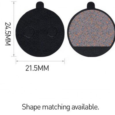 35x30.5mm 레드 금속 브레이크 패드 레진 MTB 산악 자전거 디스크 로터 브레이킹 패드