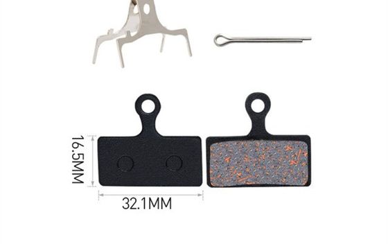 35x30.5mm 레드 금속 브레이크 패드 레진 MTB 산악 자전거 디스크 로터 브레이킹 패드