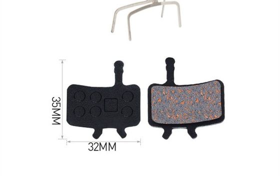 35x30.5mm 레드 금속 브레이크 패드 레진 MTB 산악 자전거 디스크 로터 브레이킹 패드
