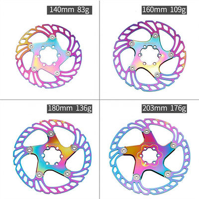 BMX RAINBOW 2021 완전 CNC 도로 자전거 브레이크 디스크 140/160/180/203mm 빠른 냉각