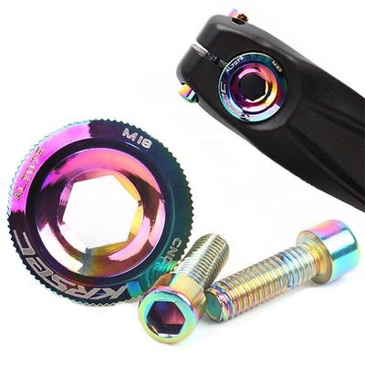 카테고리 CRANK 2021 다채로운 알루미늄 자전거 부품 M18/M20 MTB 크랜킷 커버 스크루