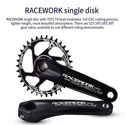RACEWORK 32T 34T 36T 38T MTB GXP 크랭크 170mm 및 68MM 아래 브래킷 세트를위한 체인링